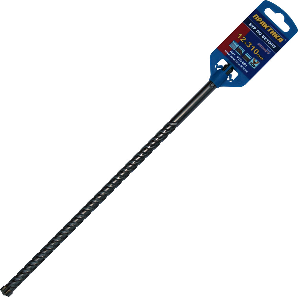 

Бур SDS plus ⌀12мм x 250мм/310мм ПРАКТИКА Эксперт (775-891)