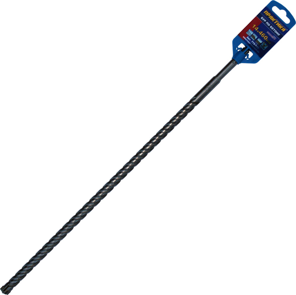

Бур SDS plus ⌀14мм x 400мм/460мм ПРАКТИКА Эксперт (775-945)