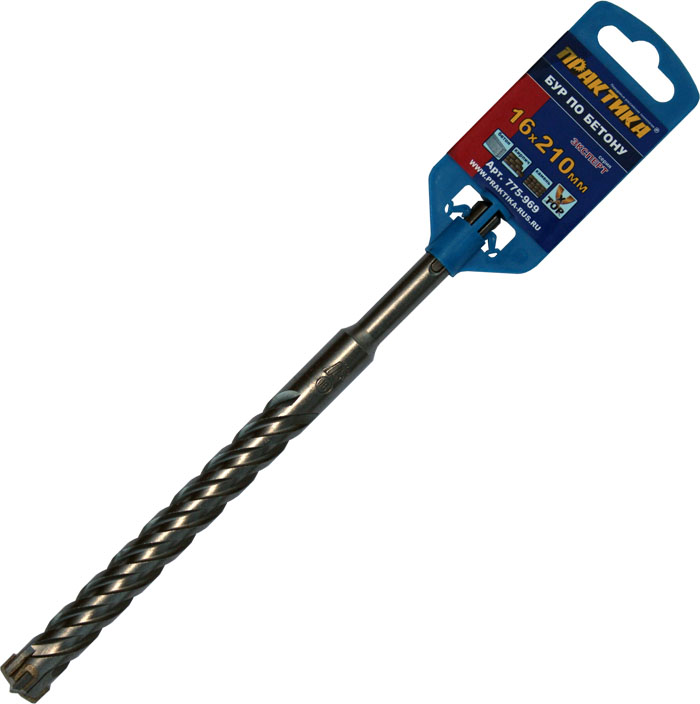

Бур SDS plus ⌀16мм x 150мм/210мм ПРАКТИКА Эксперт (775-969)