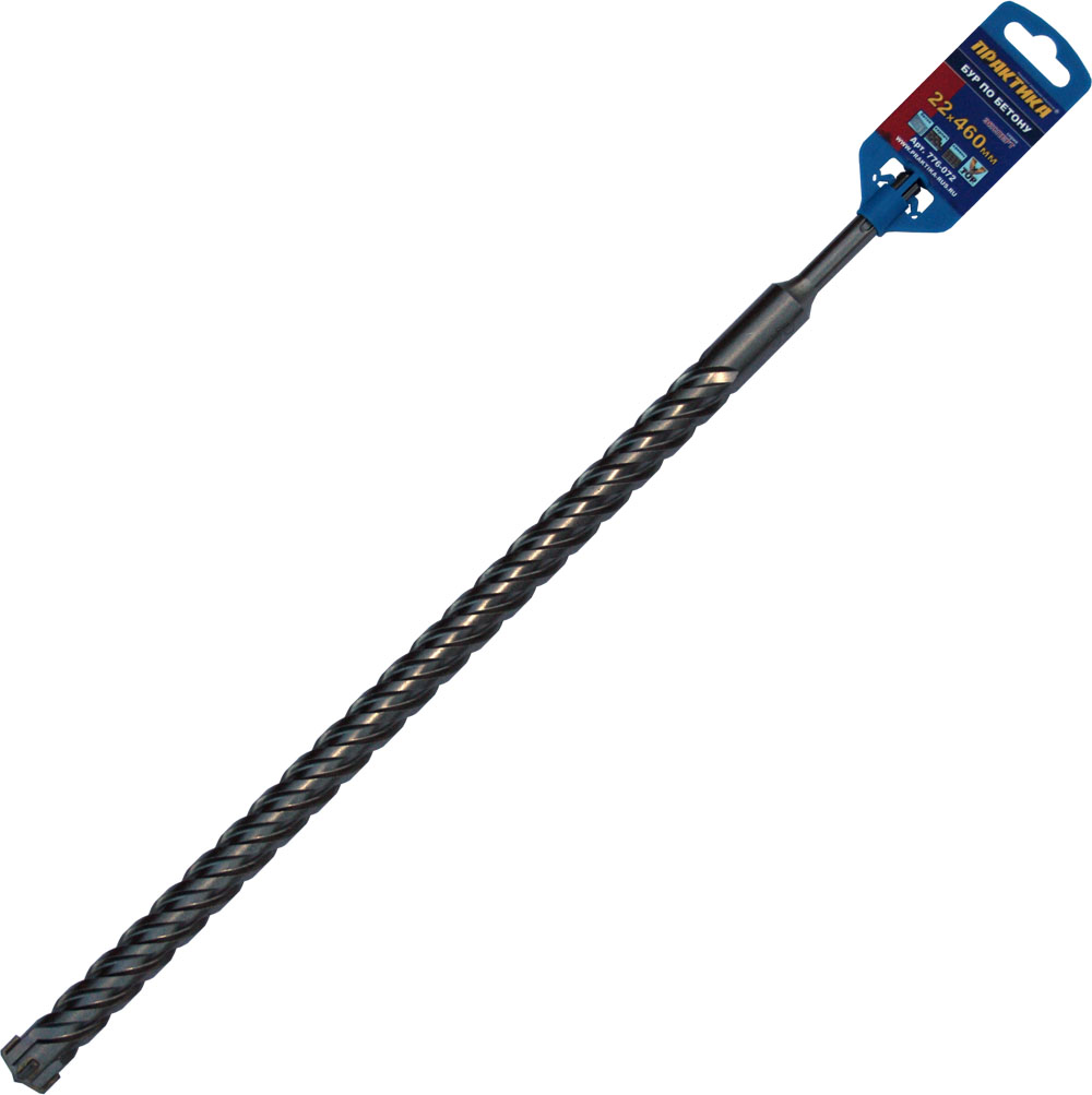

Бур SDS plus ⌀22мм x 400мм/460мм ПРАКТИКА Эксперт (776-072)