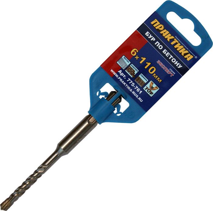 

Бур SDS plus ⌀6мм x 50мм/110мм ПРАКТИКА Эксперт (775-761)