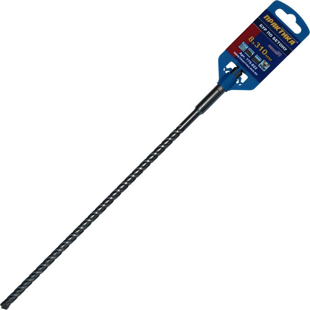 

Бур SDS plus ⌀8мм x 250мм/310мм ПРАКТИКА Эксперт (775-822)