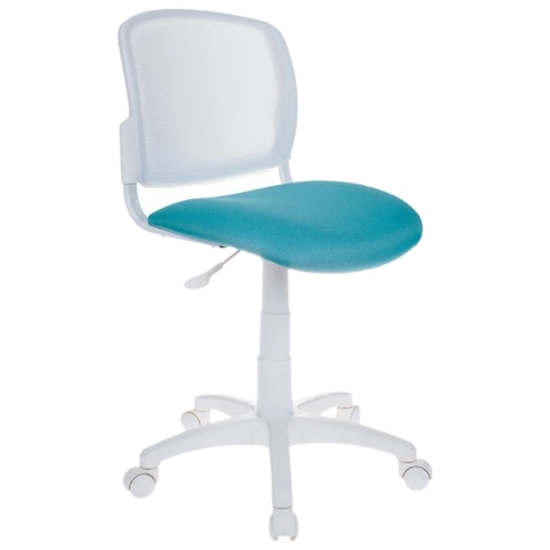 

Кресло детское Бюрократ CH-W296NX белый/бирюзовый (CH-W296NX/15-175), CH-W296NX