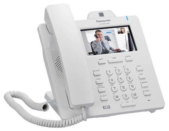 

VoIP-телефон Panasonic KX-HDV430 белый, 16 линий, 16 SIP-аккаунтов, цветной дисплей, PoE, белый (KX-HDV430RU), KX-HDV430 белый