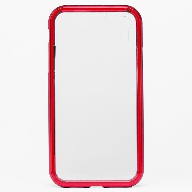 Чехол-накладка двусторонний 360 Magnetic Glass для смартфона Apple iPhone XR, красный (108711)