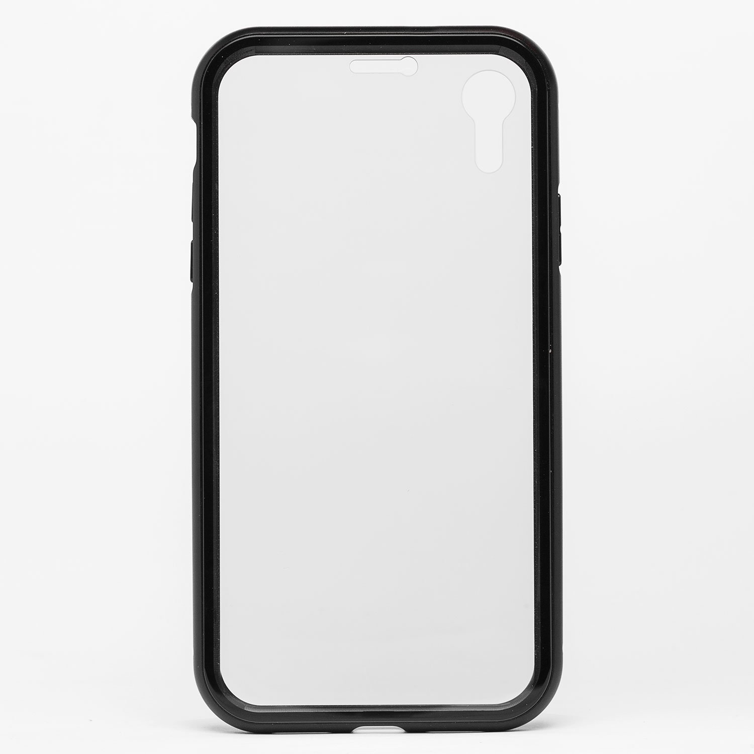 Чехол-накладка двусторонний 360 Magnetic Glass для смартфона Apple iPhone XR, черный (108710)