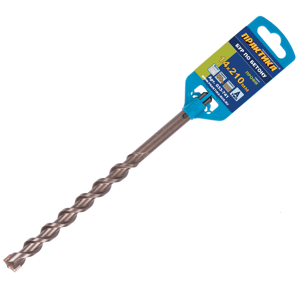

Бур SDS plus ⌀14мм x 150мм/210мм ПРАКТИКА Профи (033-741)