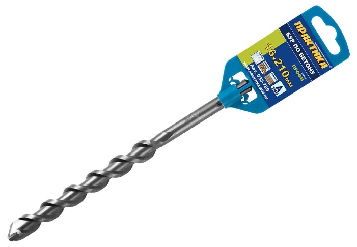

Бур SDS plus ⌀16мм x 150мм/210мм ПРАКТИКА Профи (033-789)