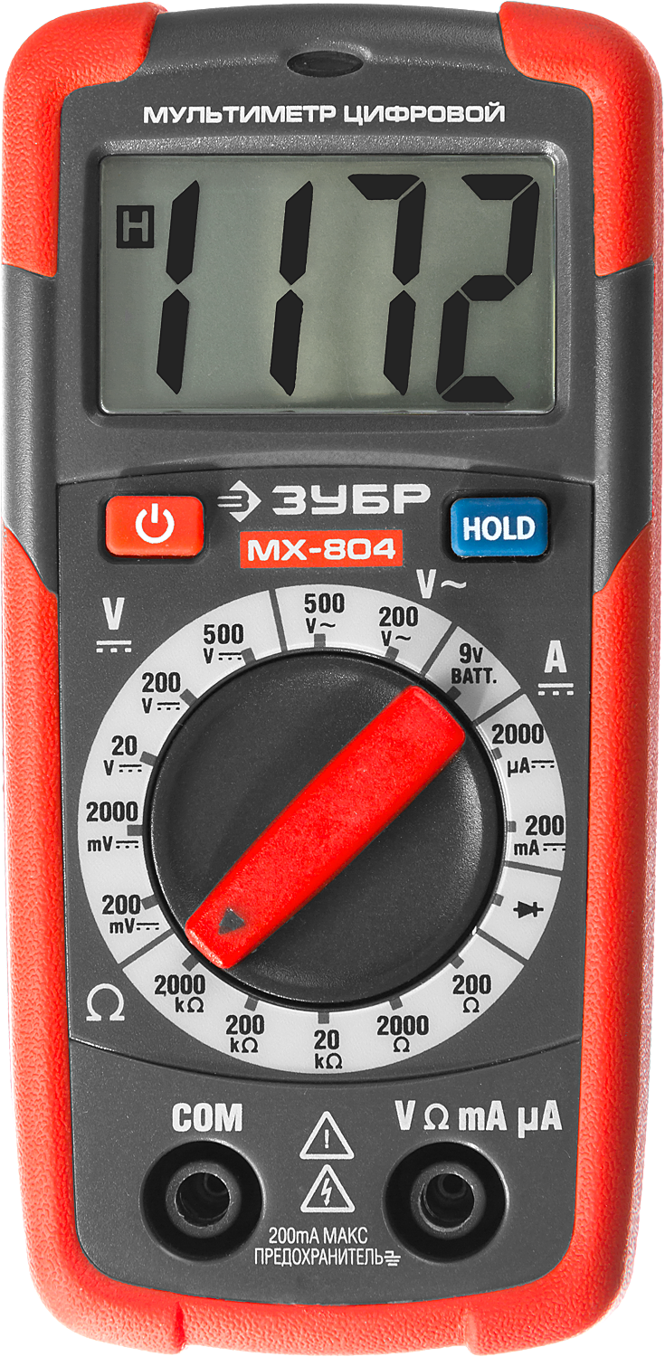 Мультиметр ЗУБР Master MX-804, Категория III (59804)