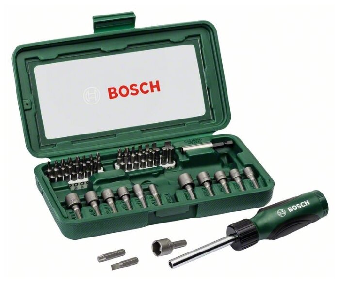 

Набор инструментов BOSCH 50, предметов в наборе: 46 шт., жесткий кейс, 50