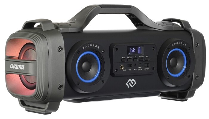 

Портативная акустика 2.0 Digma S-38, 60W, FM, USB, microSD, Bluetooth, подсветка, черный, S-38