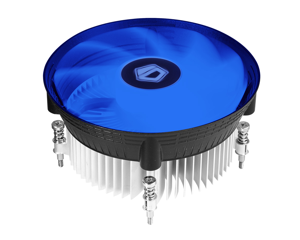 Кулер для процессора ID-COOLING DK-03i PWM BLUE для Socket 115x, 120мм, 1800rpm, 20.2 дБ, 100W, 4-pin PWM, Al, Blue LED - фото 1