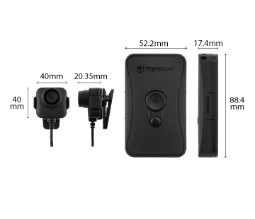 

Видеорегистратор Transcend Drive Pro Body 52, 1920x1080 30 к/с, 130°, WiFi, Drive Pro Body 52