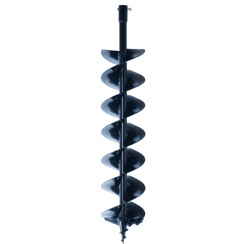 Шнек для мотобура ADA Frozen Ground Drill 150, двухзаходный для мерзлого грунта, ⌀ 15 см, L= 80 см, диаметр соединения 2 см (А00277)