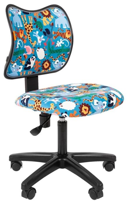 

Кресло детское Chairman Kids 102 черный/зоопарк (00-07036637), Kids 102