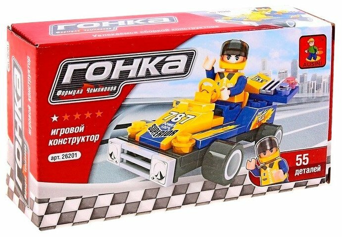 

Конструктор Ausini "Гонка, Формула чемпионов: Карт №787", деталей: 55 (26201), "Гонка, Формула чемпионов: Карт №787"