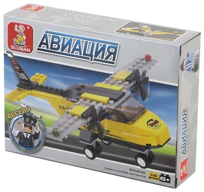 

Конструктор SLUBAN "Авиация: Вертолёт", деталей: 110 (M38-B0360), "Авиация: Вертолёт"