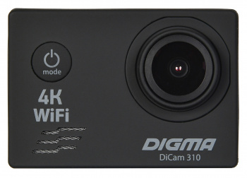 

Экшн-камера Digma DiCam 310, 3840x2160, USB, WiFi, черный (DC310), DiCam