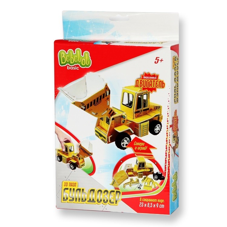 3D пазл Bebelot Basic "Бульдозер"