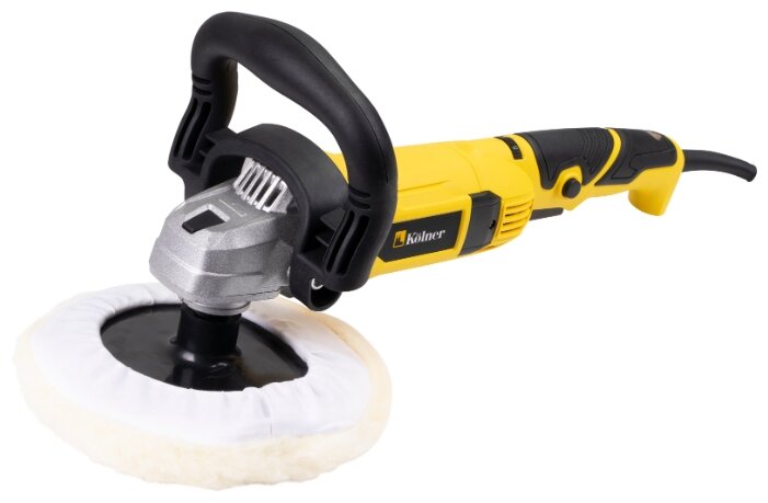 

Полировальная машина Kolner KPM 180/1400V, сетевая, M14, 1400Вт, 4000 об/мин, макс. диаметр диска 180 мм, регулировка оборотов, 2 кг (кн180-1400впм), KPM 180/1400V