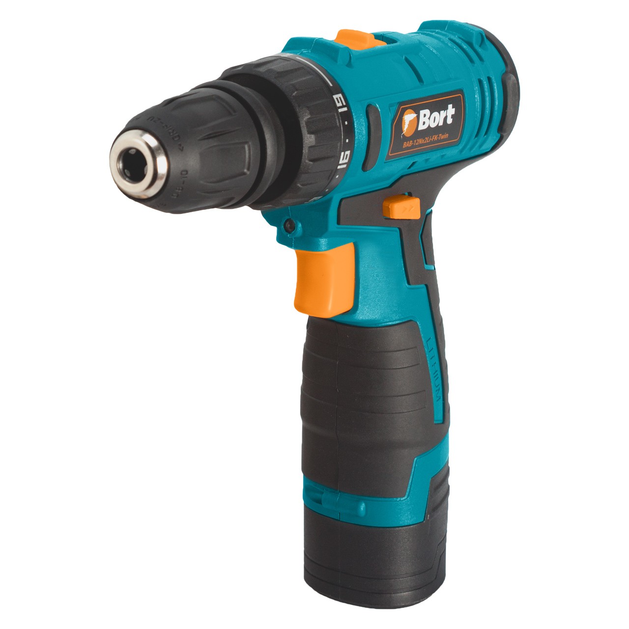 

Дрель-шуруповерт Bort BAB-12NX2LI-FK-TWIN Li-Ion 1.3 А·ч 12 В х1 кейс 18 Н·м, аккумуляторный, 18 Н·м, 1350 об/мин, 12V, 1.3 А·ч, Li-Ion, быстрозажимной патрон, кейс, 1кг (93410037), BAB-12NX2LI-FK-TWIN Li-Ion 1.3 А·ч 12 В х1 кейс 18 Н·м