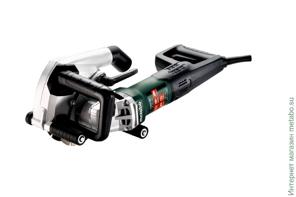 

Штроборез Metabo MFE 40, 1900Вт, количество рабочих дисков: 2, ⌀ диска: 125мм, 5000 об/мин, подключение пылесоса, плавный пуск, кейс (604040510), MFE 40