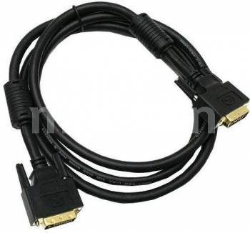 Кабель Buro DVI-D(m)-DVI-D(m), ферритовый фильтр, 1.8м, черный - фото 1