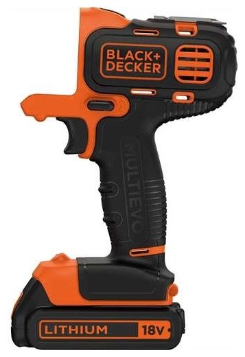 

Реноватор BLACK+DECKER Multievo MT218KB, 300 Вт, аккумуляторный, 18 В, 1.5 А·ч, кейс, 1.58 кг, Multievo MT218KB