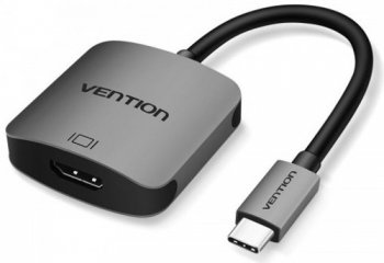 

Кабель-переходник (адаптер) USB 2.0 Type-C(M)-HDMI(19F), 10 см, черный Vention