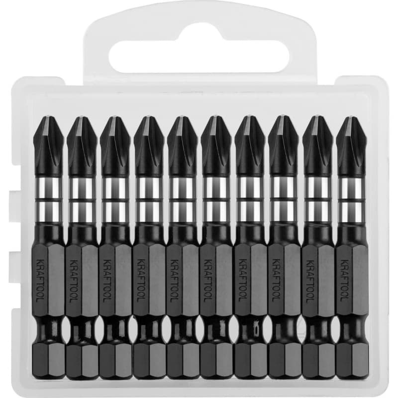 

Бита односторонняя Kraftool Impact Pro PH2, 50мм, 1/4 (тип Е), ударная, 10шт. (26191-2-50-S10)