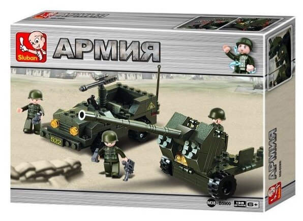 

Конструктор SLUBAN "Армия: Джип с пулемётом и пушка", деталей: 138 (M38-B5900), "Армия: Джип с пулемётом и пушка"