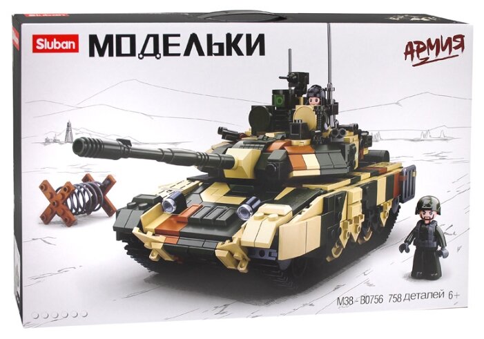 

Конструктор SLUBAN "Армия: Боевой танк", деталей: 758 (M38-B0756), "Армия: Боевой танк"