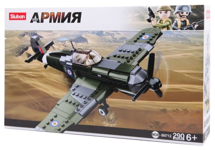

Конструктор SLUBAN "Армия: Спитфайр", деталей: 290 (M38-B0712), "Армия: Спитфайр"