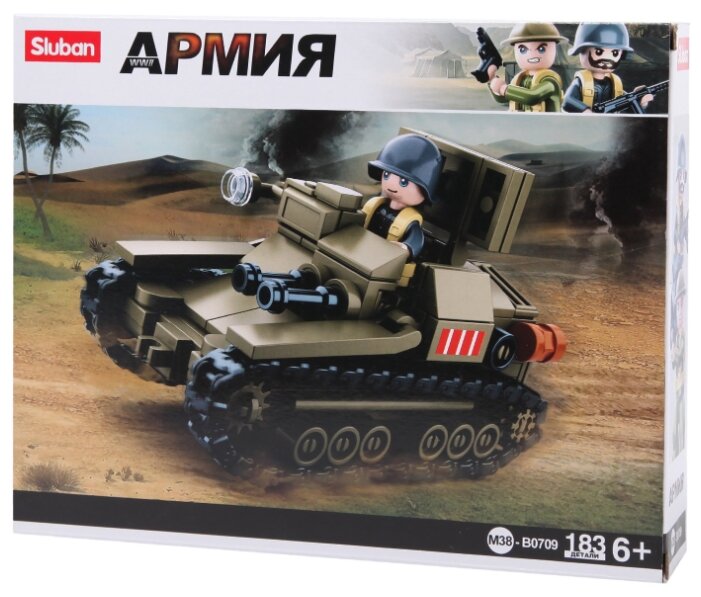 

Конструктор SLUBAN "Армия: Танкетка", деталей: 183 (M38-B0709), "Армия: Танкетка"