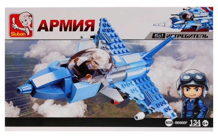 

Конструктор SLUBAN "Армия: Штурмовик", деталей: 134 (M38-B0666F), "Армия: Штурмовик"