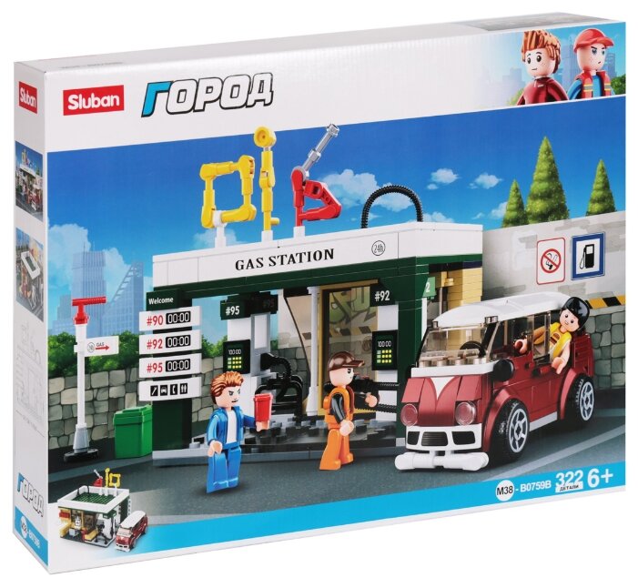 

Конструктор SLUBAN "Город: Автозаправочная станция", деталей: 322 (M38-B0759B), "Город: Автозаправочная станция"