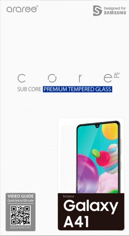 

Защитное стекло Samsung для экрана смартфона Samsung Galaxy A41, прозрачное рамка (GP-TTA415KDATR)