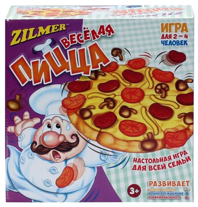 

Настольная игра Zilmer "Весёлая пицца", игроков: 2-4 (ZIL0501-011), "Весёлая пицца"