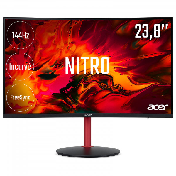 

Монитор 23.6" Acer Nitro XZ242QPbmiiphx VA, изогнутый, 1920x1080 (16:9), 400кд/м2, 144 Гц, 4мс, HDMI, DisplayPort, черный (UM.UX2EE.P01), XZ242QPbmiiphx