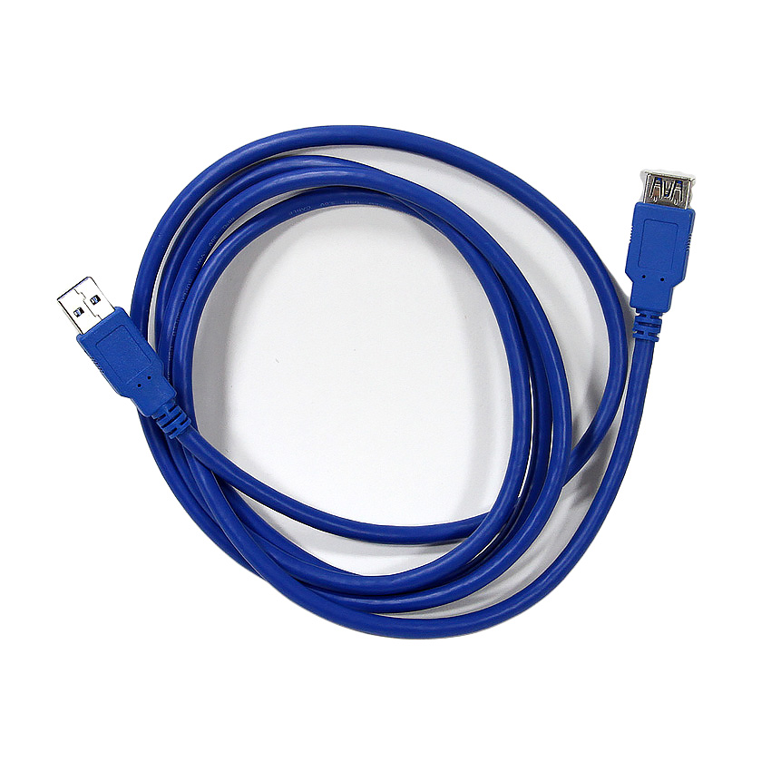 

Кабель-удлинитель USB(Am)-USB(Af), 50 см, синий, AOpen (ACU302-0.5M)