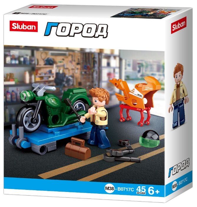 

Конструктор SLUBAN "Город: Ретро мотоцикл", деталей: 45 (M38-B0717C), "Город: Ретро мотоцикл"