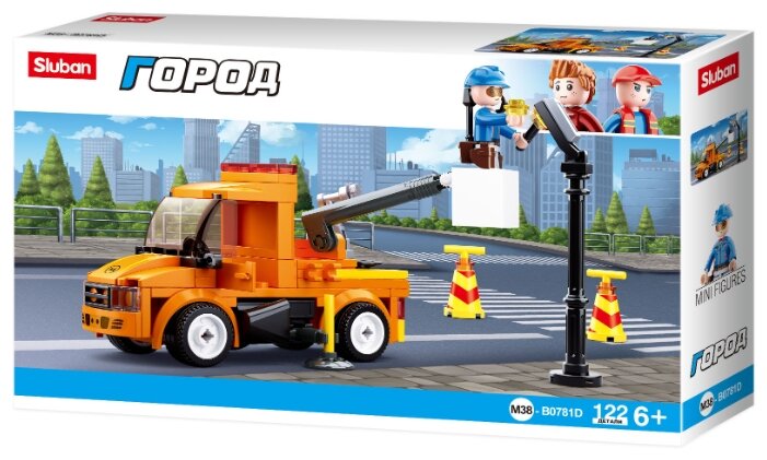 

Конструктор SLUBAN "Город: Служба электросети", деталей: 122 (M38-B0781D), "Город: Служба электросети"