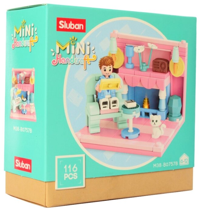 

Конструктор SLUBAN "Мини-комната: Гостиная", деталей: 116 (M38-B0757B), "Мини-комната: Гостиная"