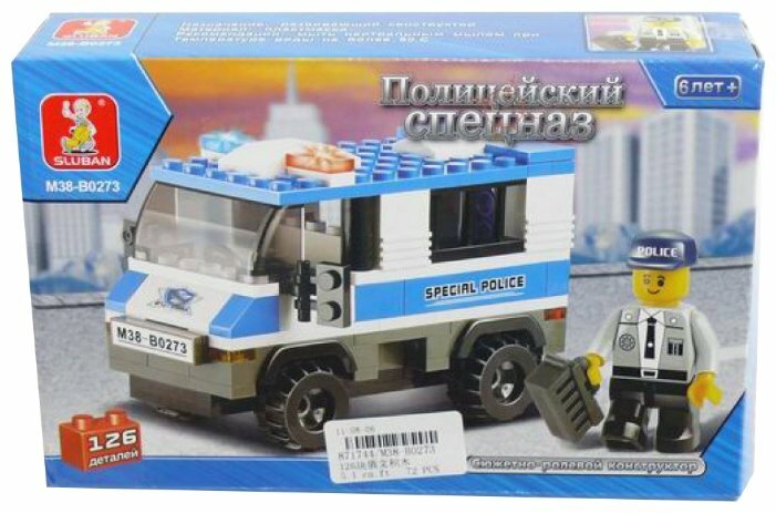 

Конструктор SLUBAN "Полиция: Патрульная машина", деталей: 126 (M38-B0273), "Полиция: Патрульная машина"