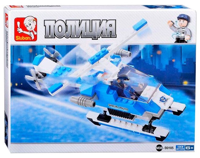 

Конструктор SLUBAN "Полиция: Спасательный вертолёт", деталей: 133 (M38-B0185), "Полиция: Спасательный вертолёт"