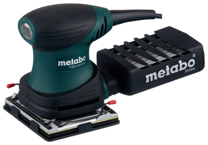 

Вибрационная шлифмашина Metabo FSR 200 Intec, сетевая, 200 Вт, 26000 кол/мин, лента 11.4 см x 10.2 см, пылесборник, кейс, 1.25 кг (600066500), FSR 200 Intec