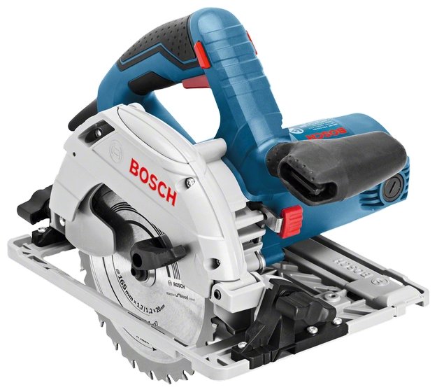 Дисковая пила Bosch GKS 55+ GCE, 1.35 кВт, 4700 об/мин, диаметр диска 16.5 см (0601682100)