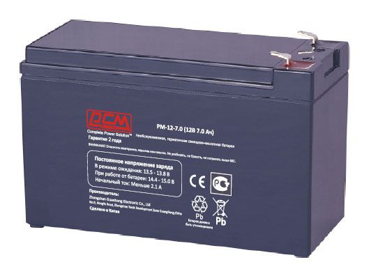

Аккумуляторная батарея для ИБП Powercom PM-12-7.0, 12V, 7Ah, PM-12-7.0
