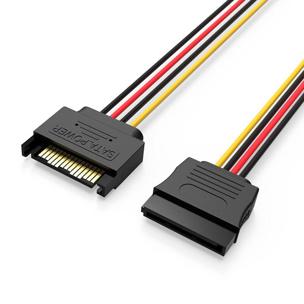 Кабель питания SATA 15-pin(M)-SATA 15-pin(F) Vention, 30 см, прямой (KDABY)