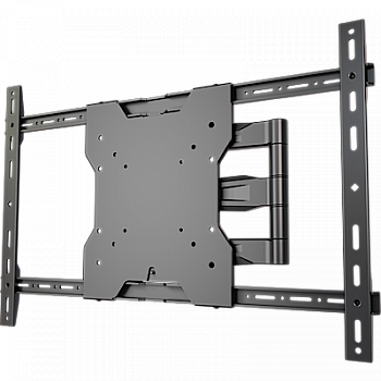 

Кронштейн для TV/монитора WIZE Pro AU65, 13"-65", VESA 100x100 - 600x400, вес до 36кг, настенный, черный, Pro AU65